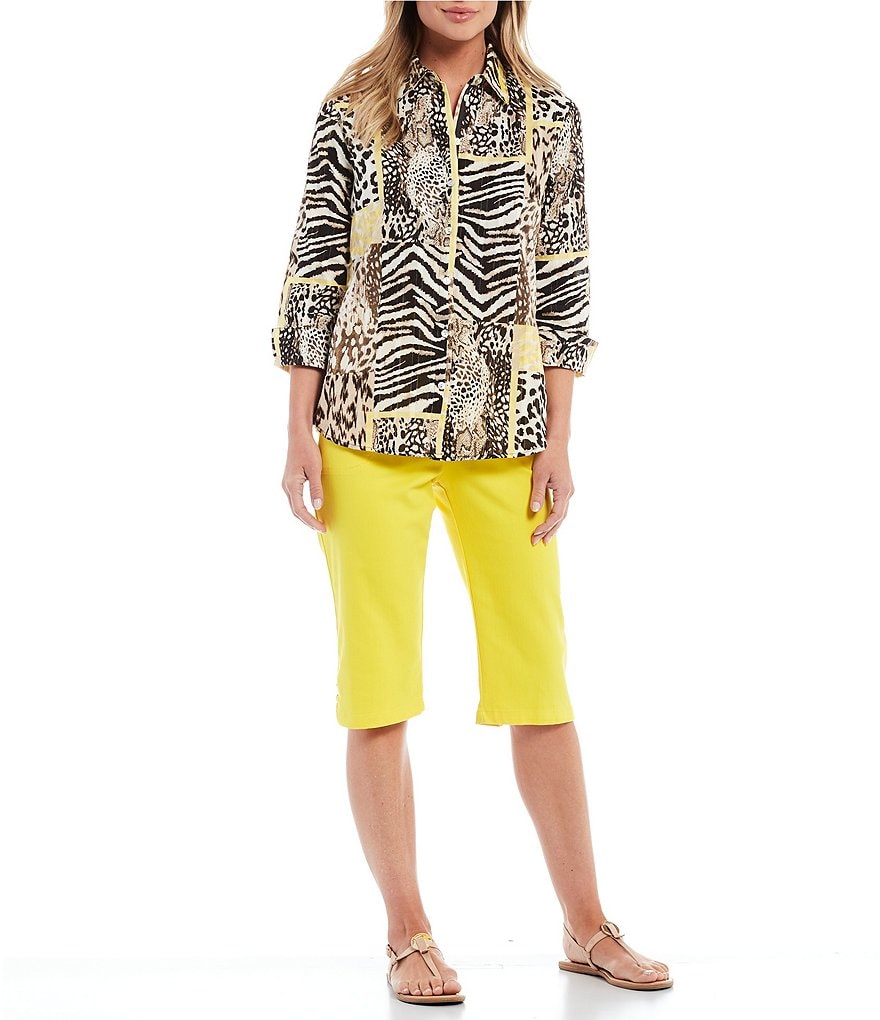 Allison Daley Petite Size True Navy Pull On Bermuda Shorts