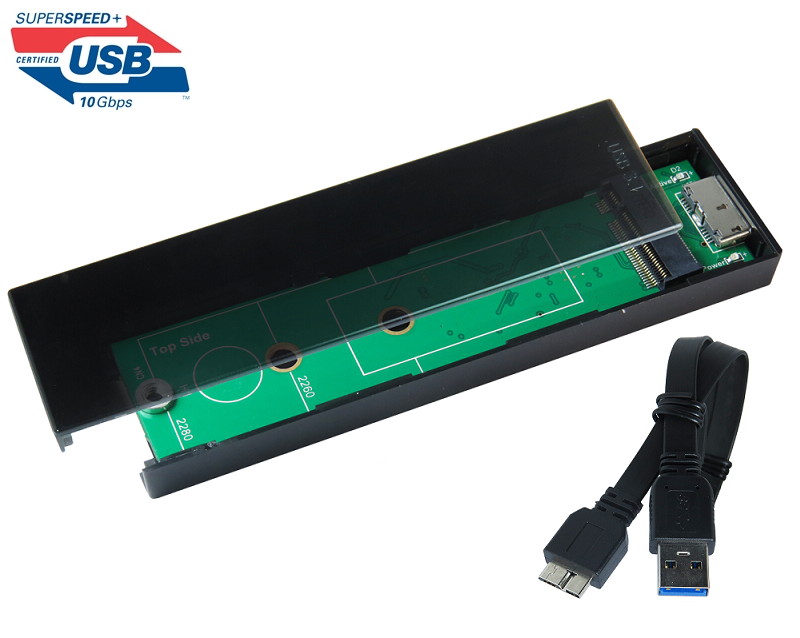 Innocard USB 3.1 to M.2 SSD Enclosure+ type-A  for Gen 2, 10Gbps