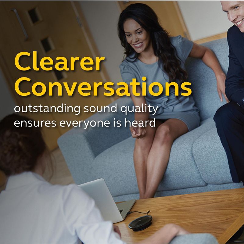 Jabra Speak 510+ MS Portable Speaker for Music and Calls Black