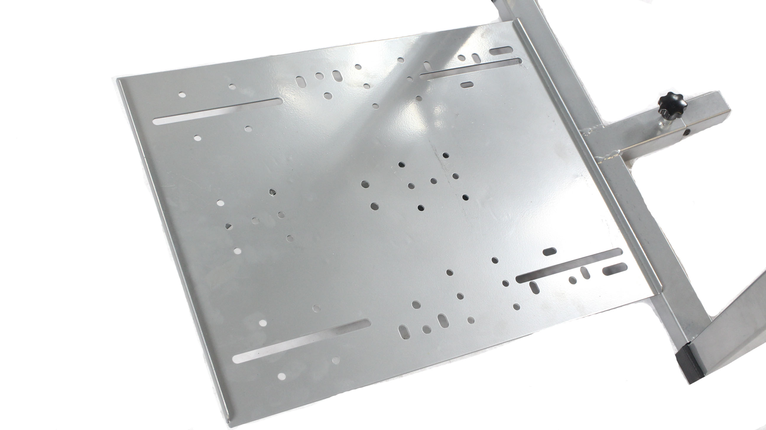 GTR Racing Simulator GTAF-S-S105LBKRD - GTA-F Model (Silver) Triple or Single Monitor Stand with Black/Red Adjustable Leatherette Seat, Racing Simulator Cockpit gaming chair Single Monitor Stand