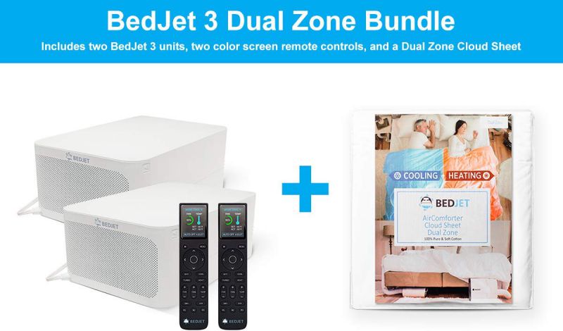 BedJet 3 Dual Zone Climate Comfort System for Couples - Queen Size