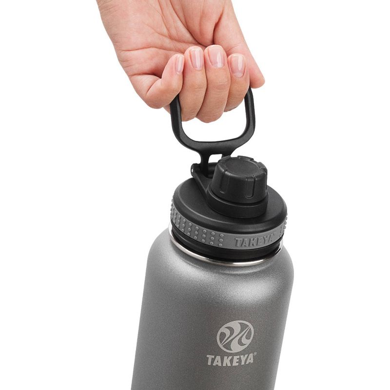 Takeya 32oz Originals Insulated Stainless Steel Water Bottle with Spout Lid - Graphite