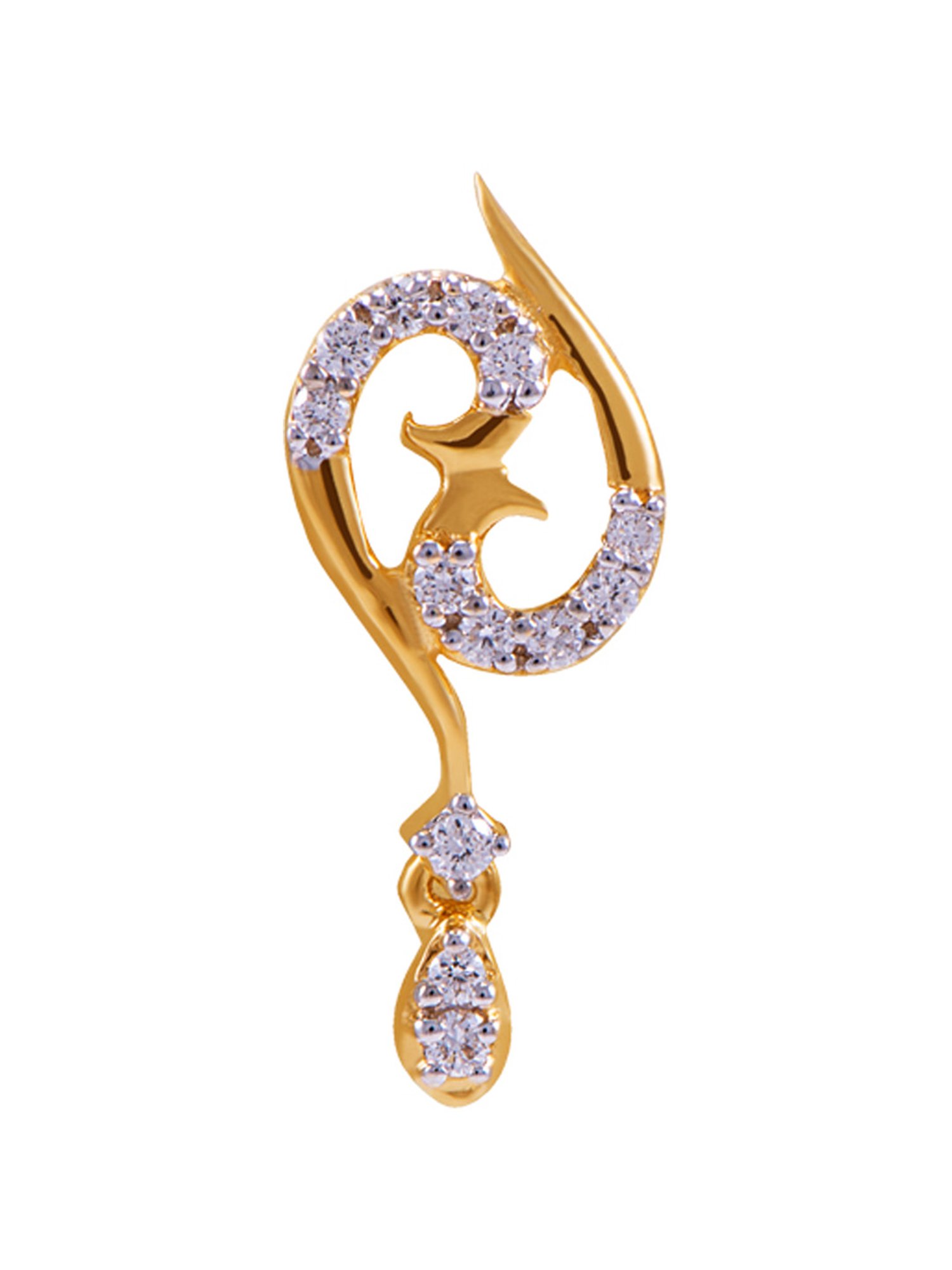 Joyalukkas 18k Gold & Diamond Drop Earrings