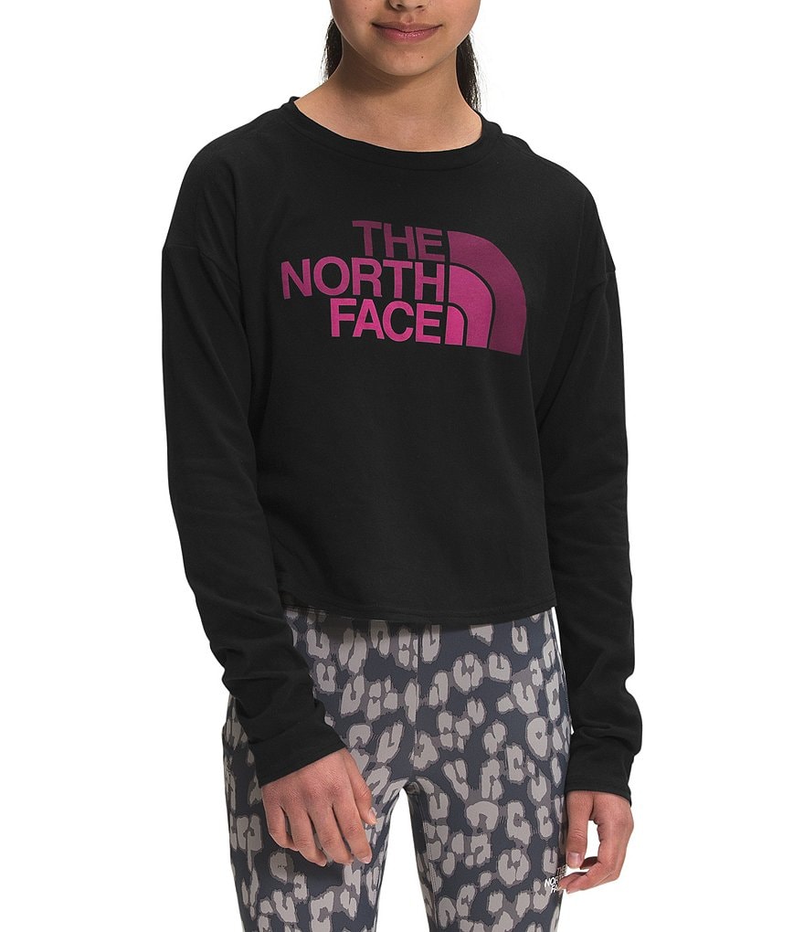 The North Face Little/Big Girls 6-18 Long-Sleeve Halfdome Logo Tee