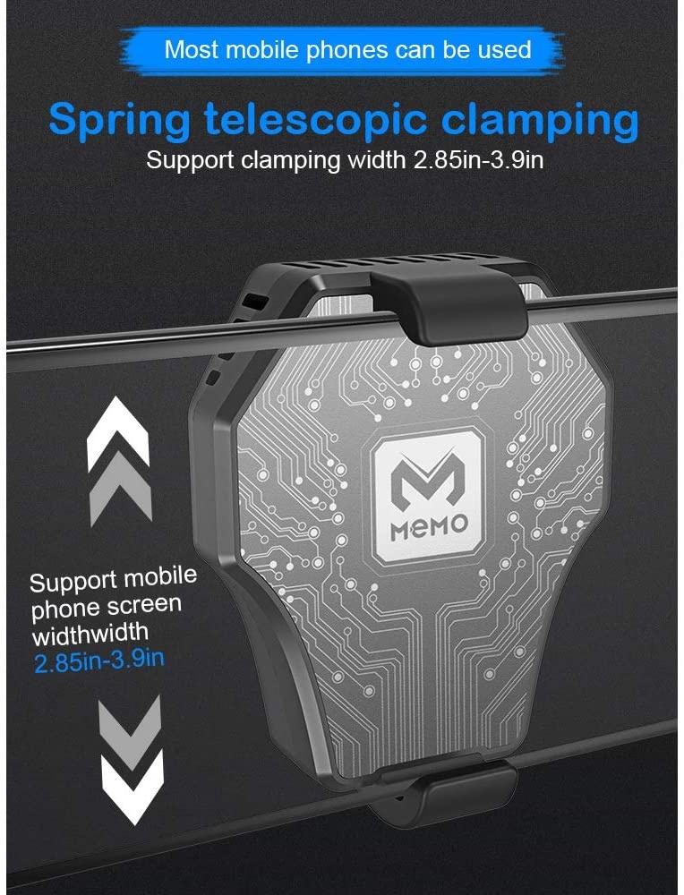 IVY Semiconductor Refrigeration Phone Cooling Fan For Android iOS Game Radiator Portable - Black