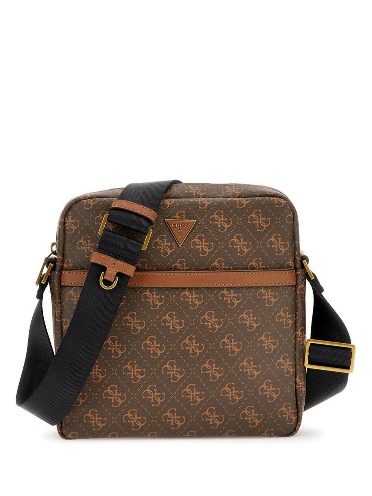 GUESS Brown VEZZOLA Printed Medium Cross Body Bag