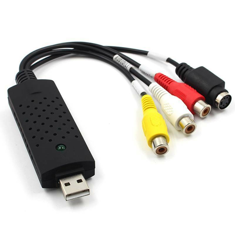 USB 2.0 Audio Video CAP TV DVD VHS S-Video Capture Card Adapter DVR Capture Convert Analog Video to Digital