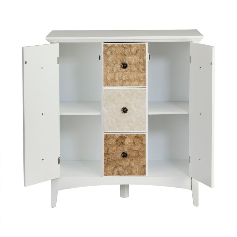 40" Durdle Accent Cabinet White - Elegant Home Fashions