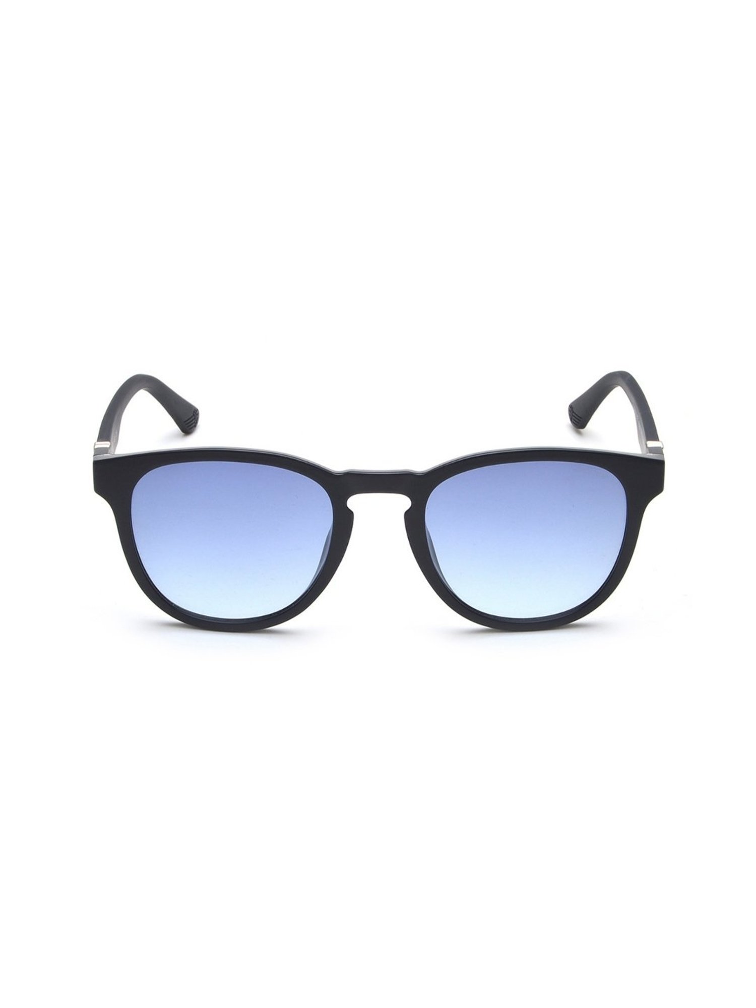 Police Blue Oval Sunglasses for Men