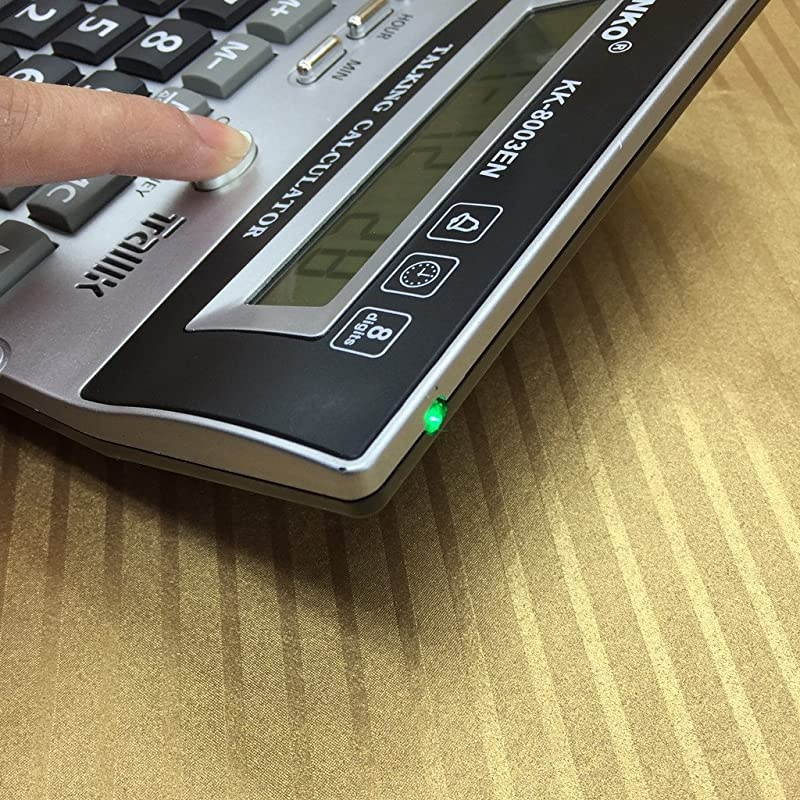 Digit English Talking Calculator with Alarm, Time Show, Check Money Office Computer
