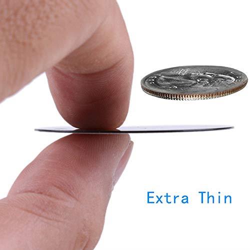 Metal Plate 8 Pack for Magnetic Phone Car Mount Holder Cradle with Adhesive Compatible with Magnetic Mounts 4 Rectangle and 4 Round Black