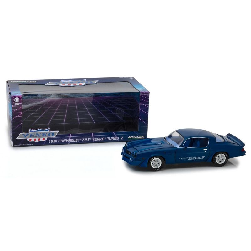 1981 Chevrolet Z28 Yenko Turbo Z Blue 1/18 Diecast Model Car by Greenlight
