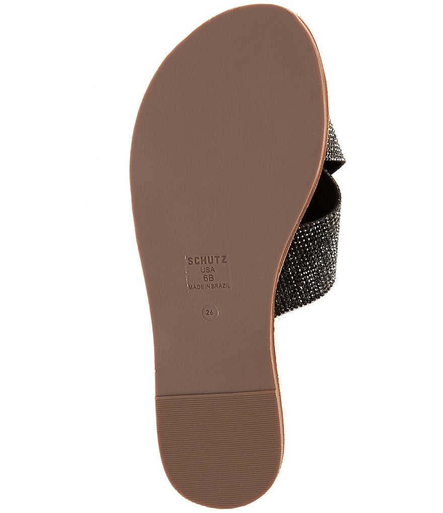 Schutz Crystalle Banded Crystal Embellished Sandals