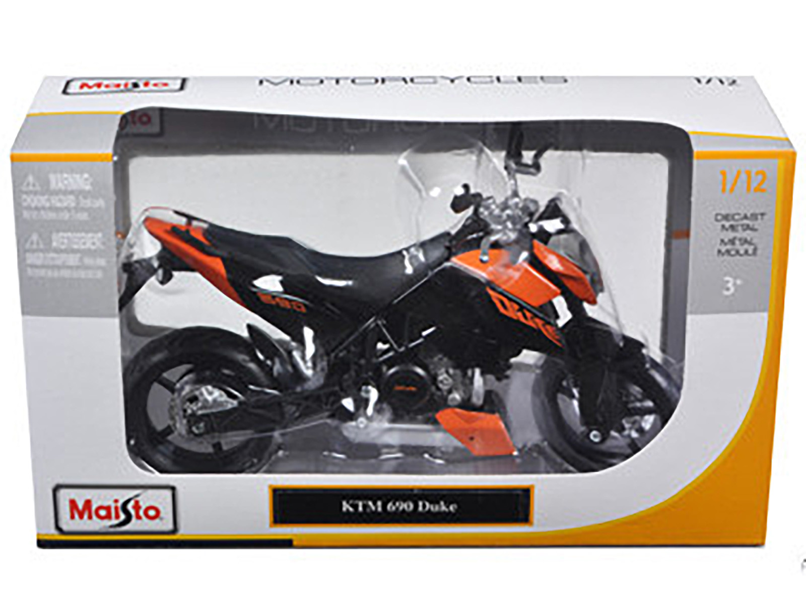KTM 1290 Super Duke R Orange 1/12 Diecast Motorcycle Model by Maisto