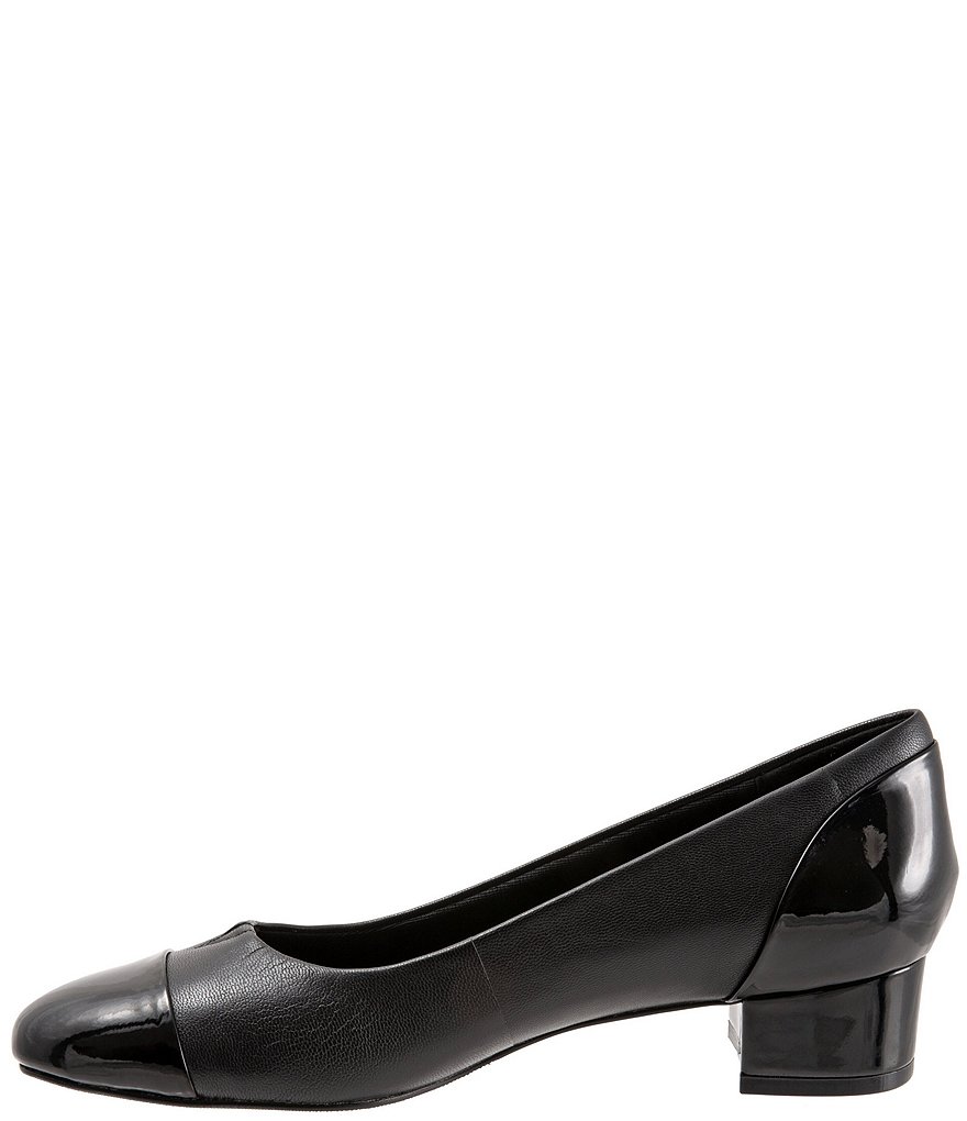 Trotters Daisy Leather Cap Toe Pumps