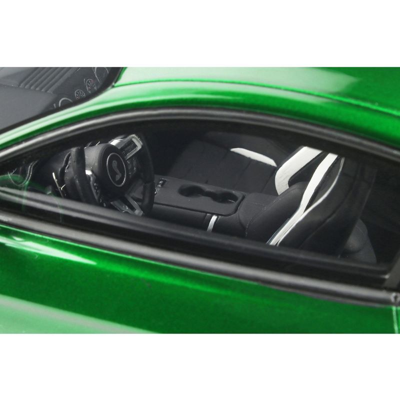 2020 Ford Mustang Shelby GT500 Candy Apple Green Metallic with White Stripes 1/18 Model Car by GT Spirit