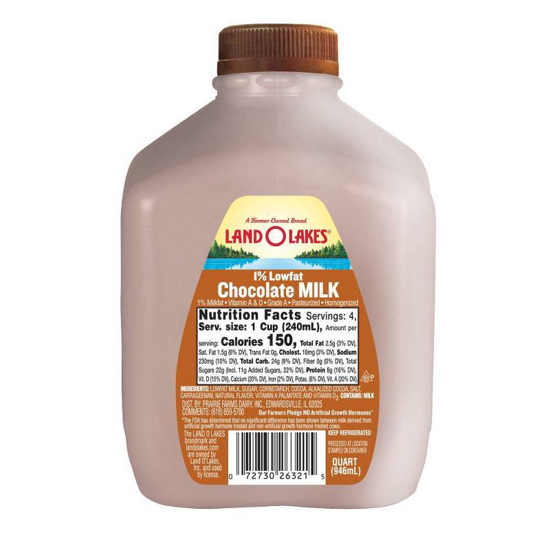 Land O Lakes 1% Chocolate Milk - 1qt