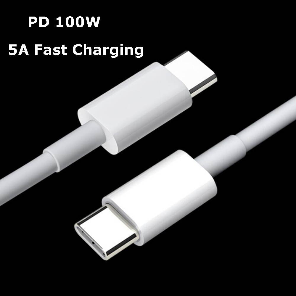 USB C to USB C Cable (6.6ft) , 100W 5A PD Charging for Apple MacBook, Huawei Matebook, iPad Pro 2018, Chromebook, Switch, and More Type-C Devices/Laptops