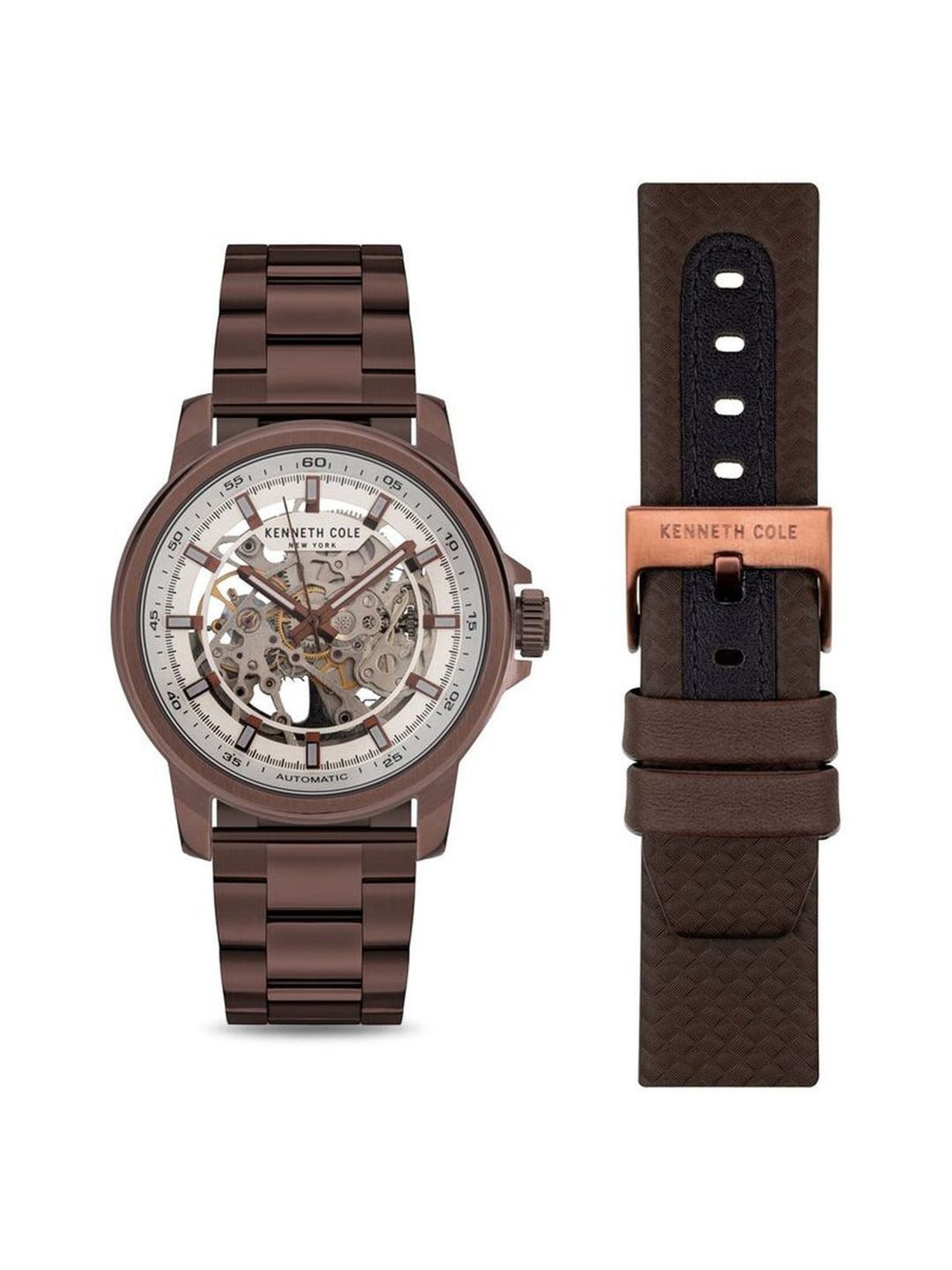 Kenneth Cole NEKCWGL2104102MN Analog Watch with Extra Strap for Men