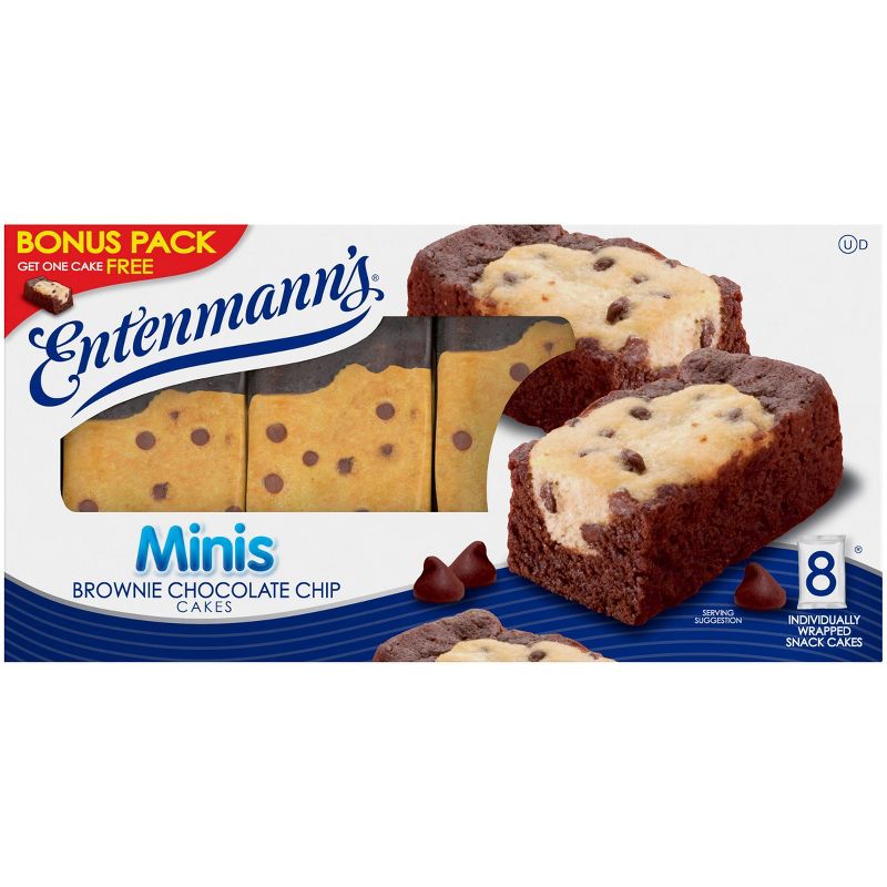 ENTENMANN'S MINI CHOCOLATE CHIP BROWNIE - 7ct/14oz
