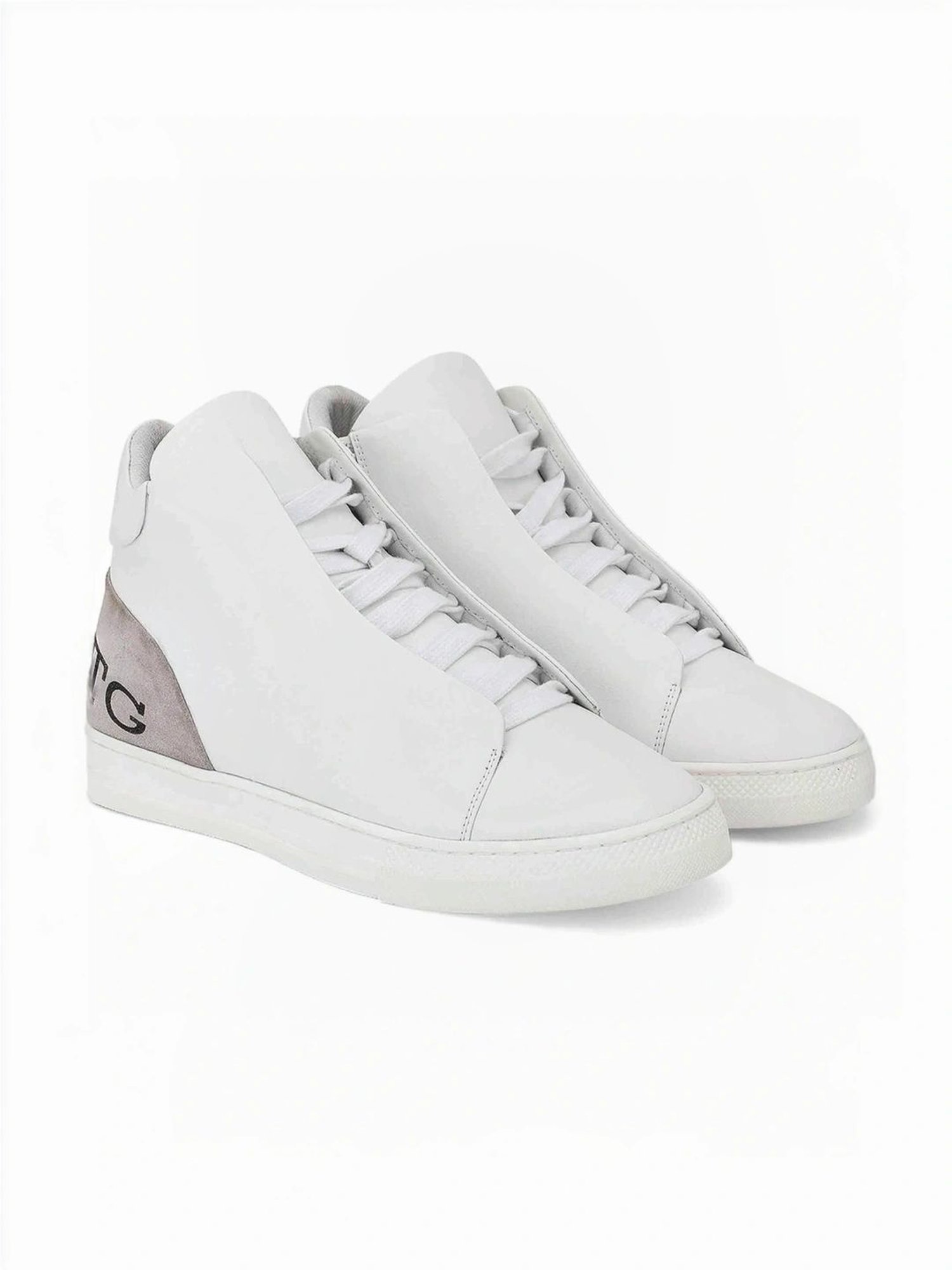 Saint G Men's Milo White Ankle High Sneakers