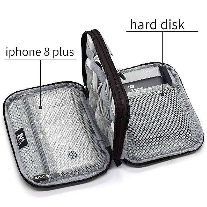 Organizer Travel Universal Cable Organizer s Accessories Cases for Cable Double LayerBlackS