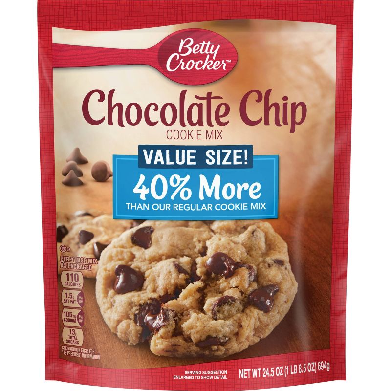 Betty Crocker Chocolate Chip Cookie 40% more - 24.5oz