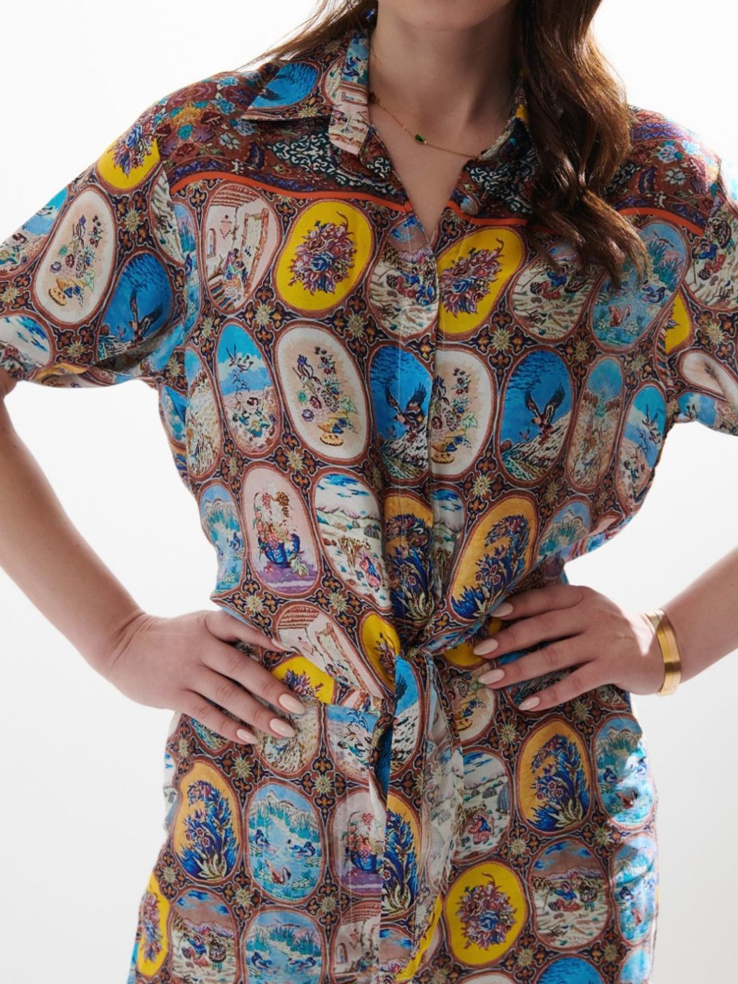 Cin Cin Multicolor Hodophilia Fema Shirt With Pant