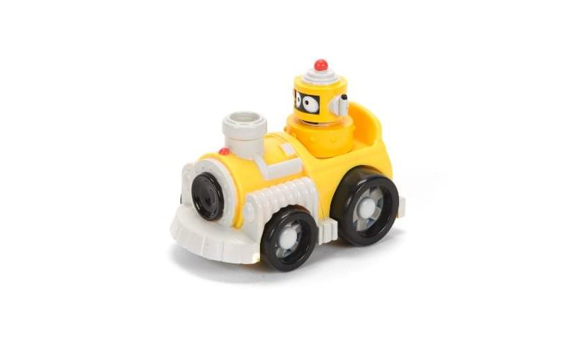 Zoofy International Yo Gabba Gabba 4" Figure: Plex in Yellow Car