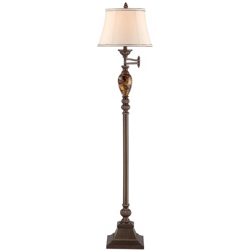 Kathy Ireland Mulholland 61" High Swing Arm Floor Lamp