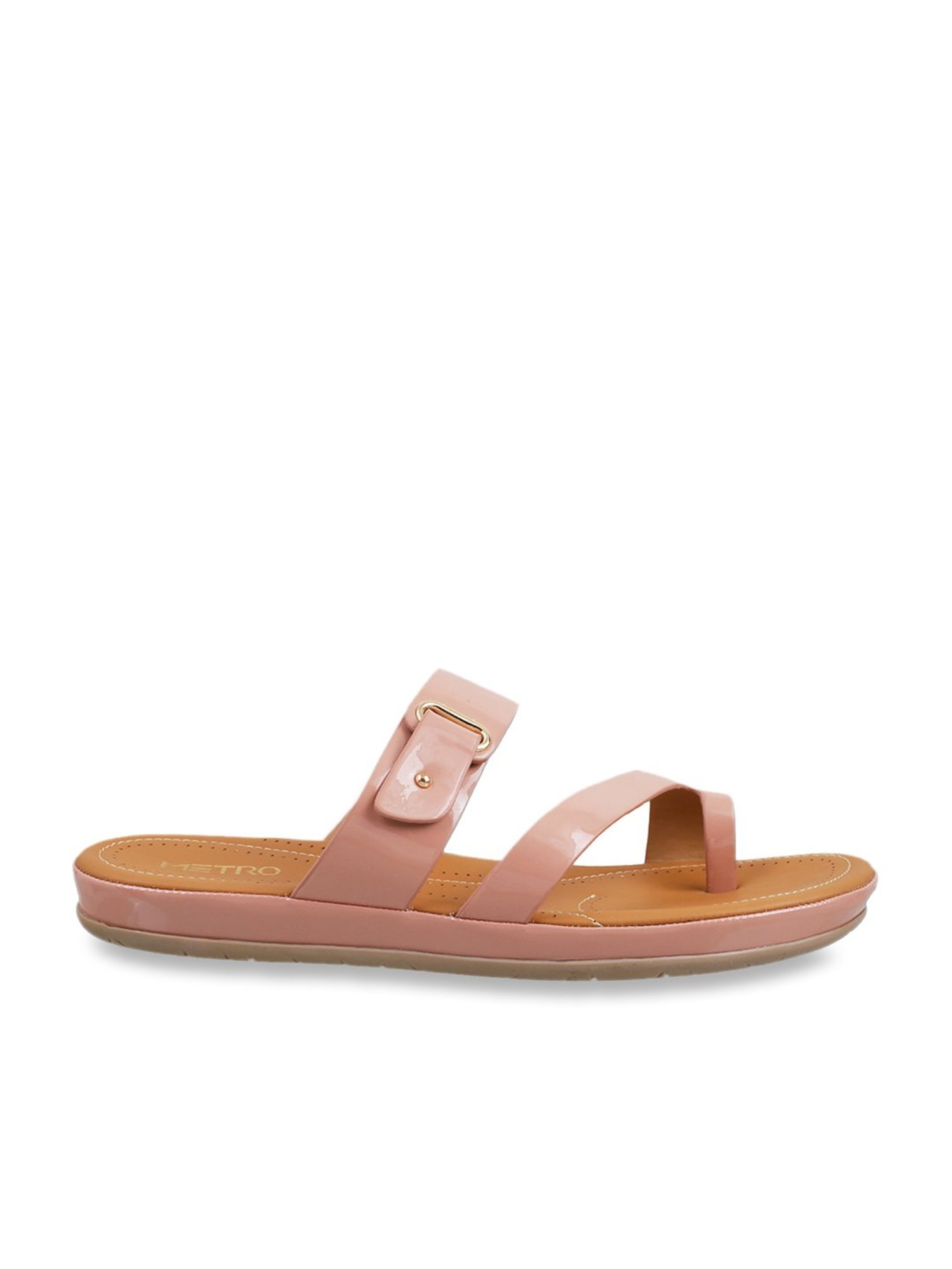 Metro Women's Blush Pink Toe Ring Sandals