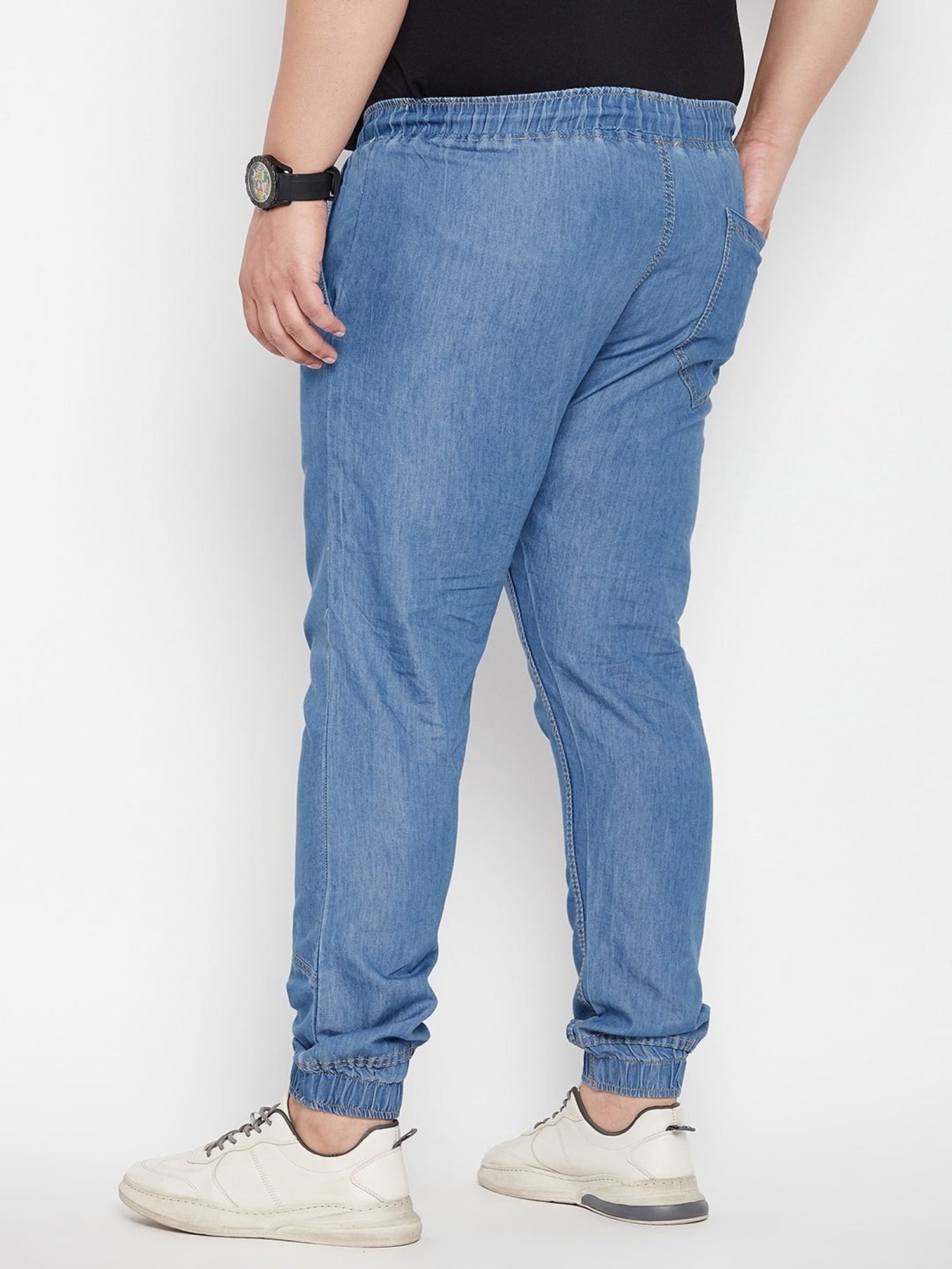 Bigbanana Light Blue Cotton Regular Fit Trousers