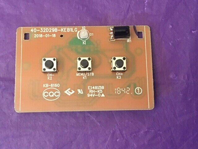 TCL 49S405 POWER BUTTON/IR SENSOR 40-32D29B-KEB1LG