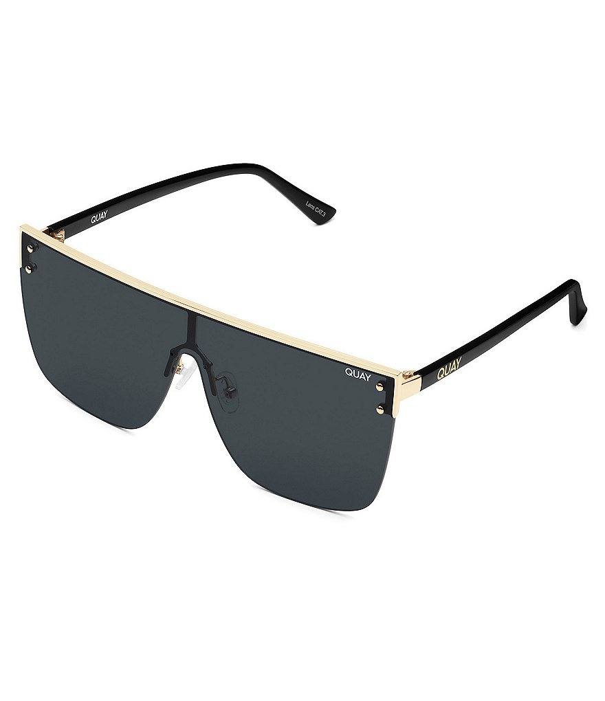 Quay Australia Blocked Shield Sunglasses