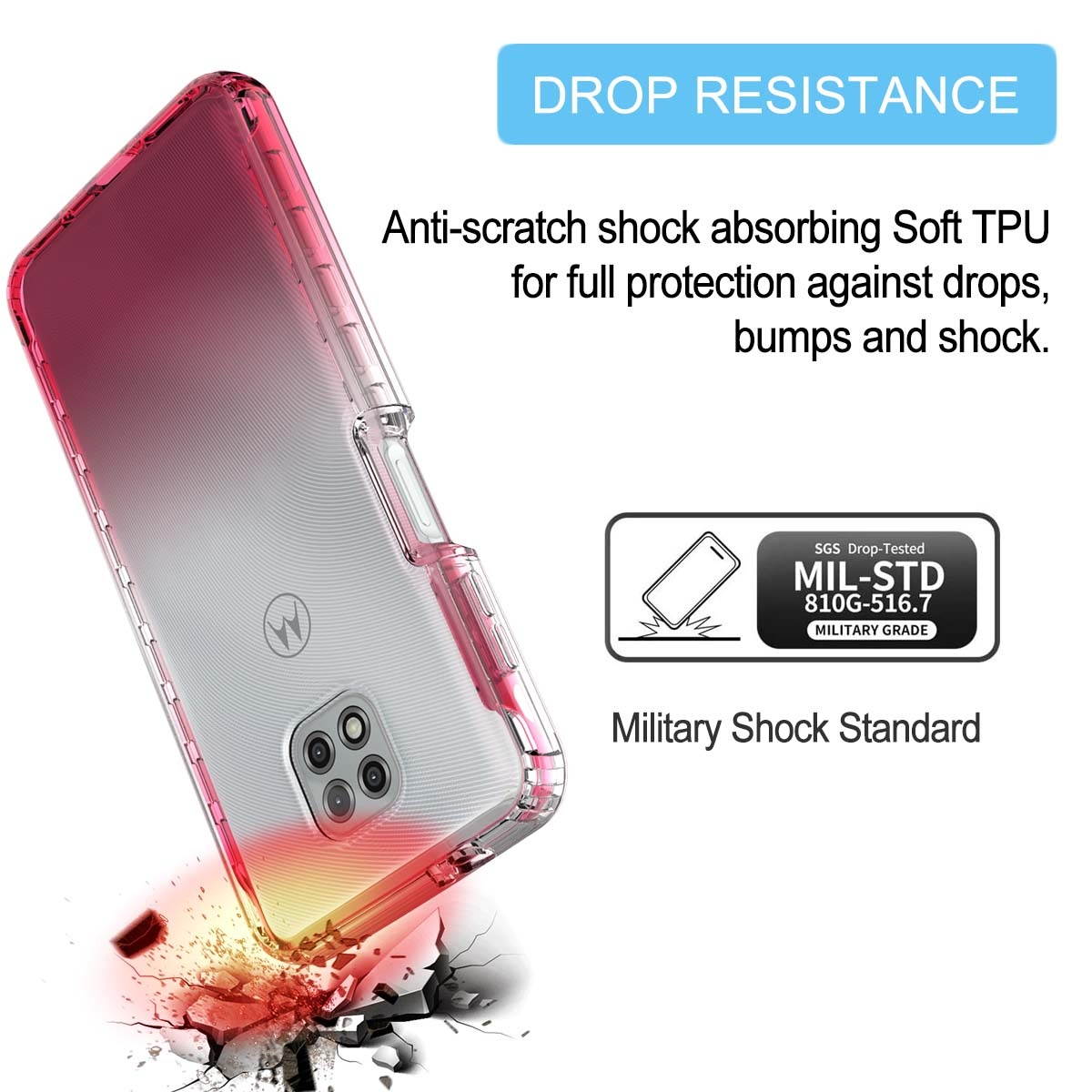 Moto G Power 2021 Case, Tekcoo Shockproof Rugged Body Protection Soft TPU Bumper Clear Case Shell Ultra-Thin Slim Flexible Rubber Anti-Scratch Protective Phone Cover For Moto G Power 2021 - Black