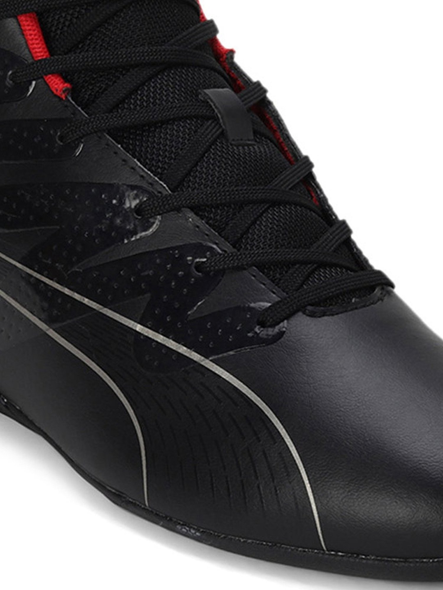 Puma Men's Scuderia Ferrari Carbon Cat Black Ankle High Sneakers