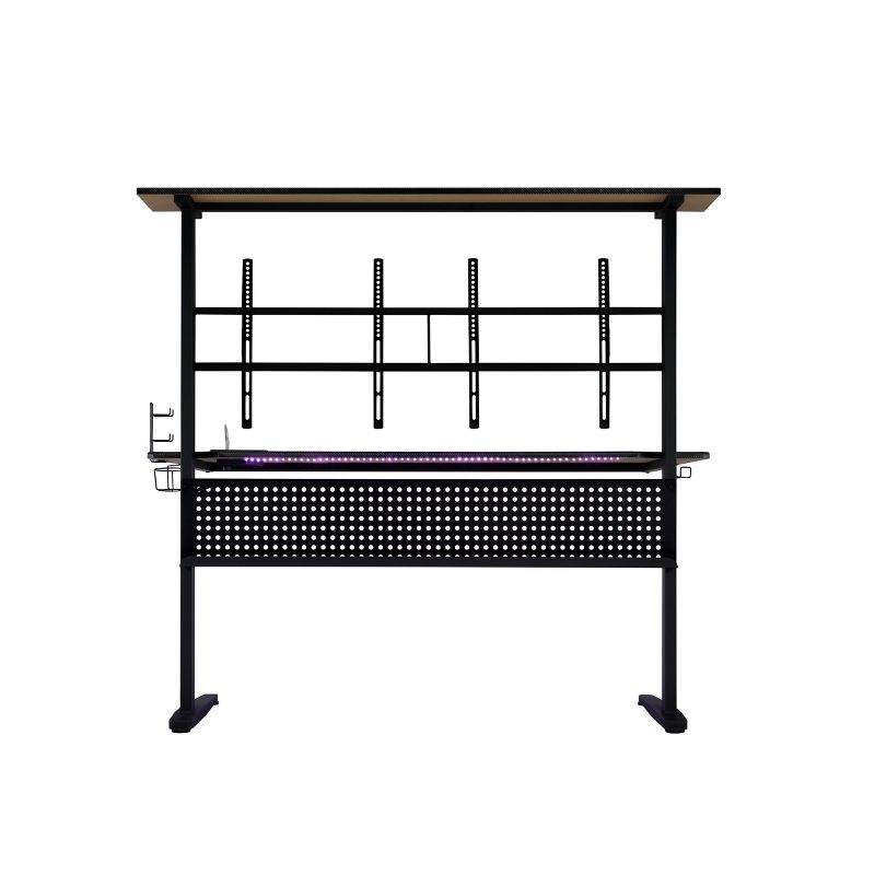 Canzi Gaming Desk with USB Port Black - Acme Furniture