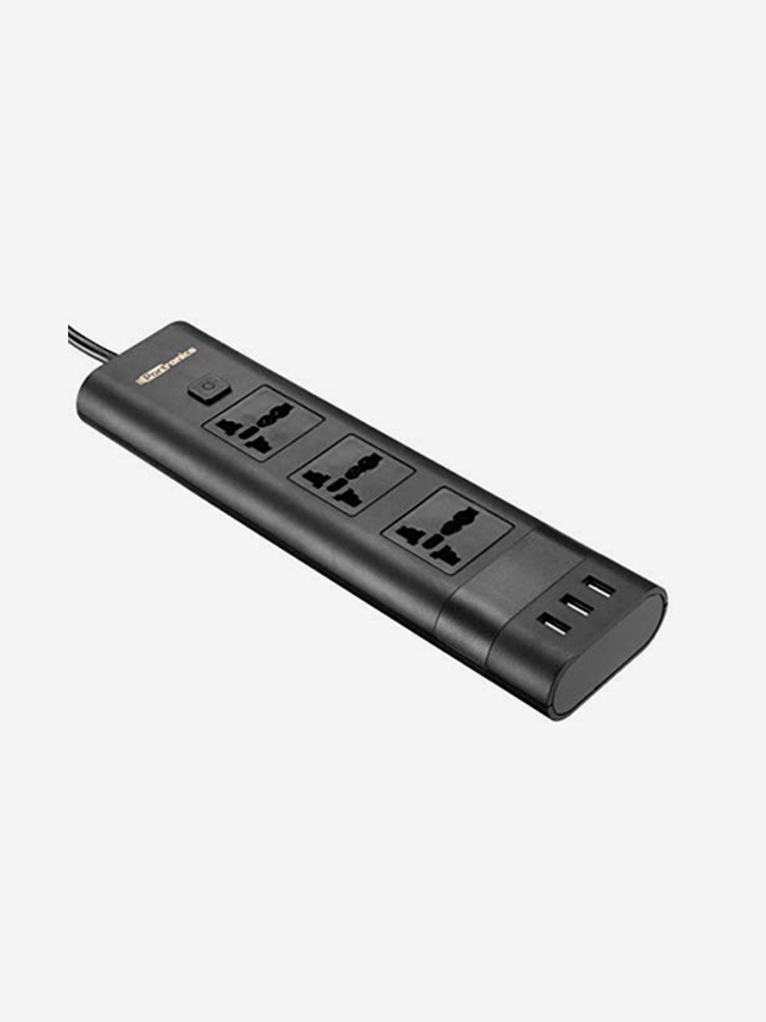 Portronics Power Plate II POR-671, 5A Electrical Universal Sockets and 3 USB Ports (Black)