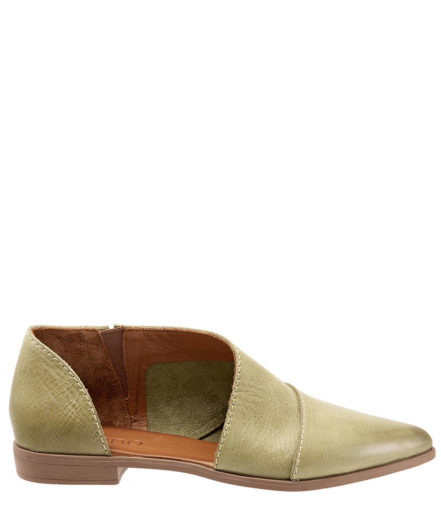 Bueno Blake Open Leather Slip-Ons
