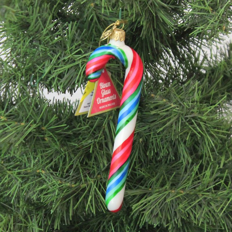 Morawski 6.0" Sweet Confection Candy Cane Ornament Sweet Candy Fruity  -  Tree Ornaments