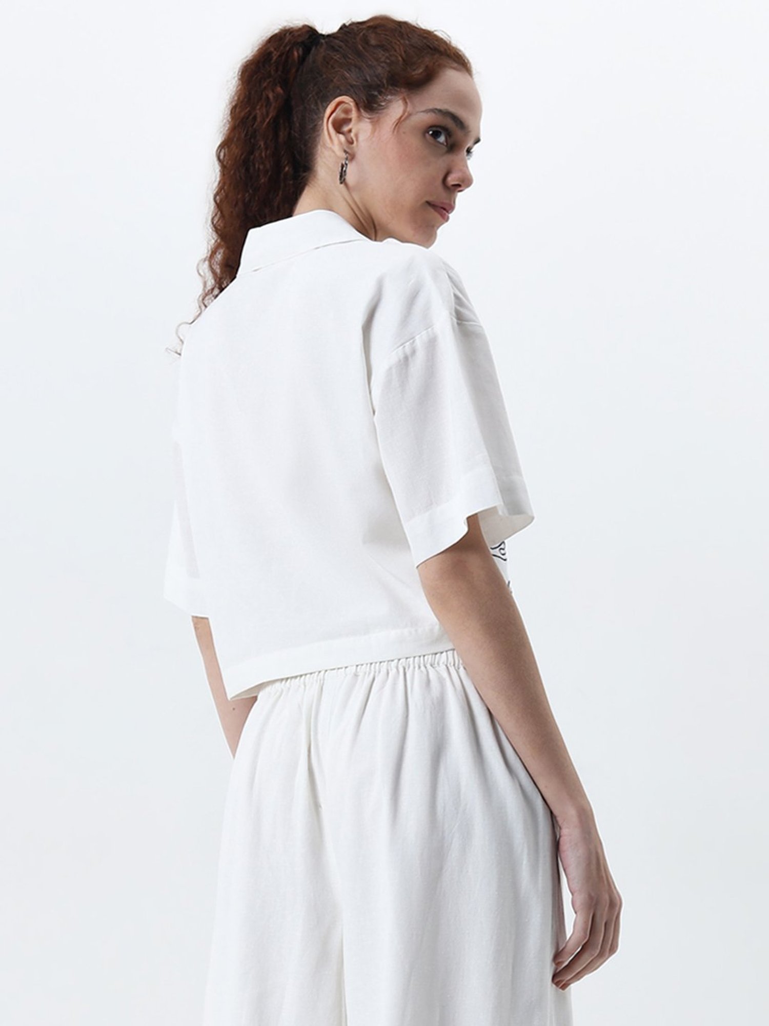 Annabelle by Pantaloons Black Polka Dots Shirt