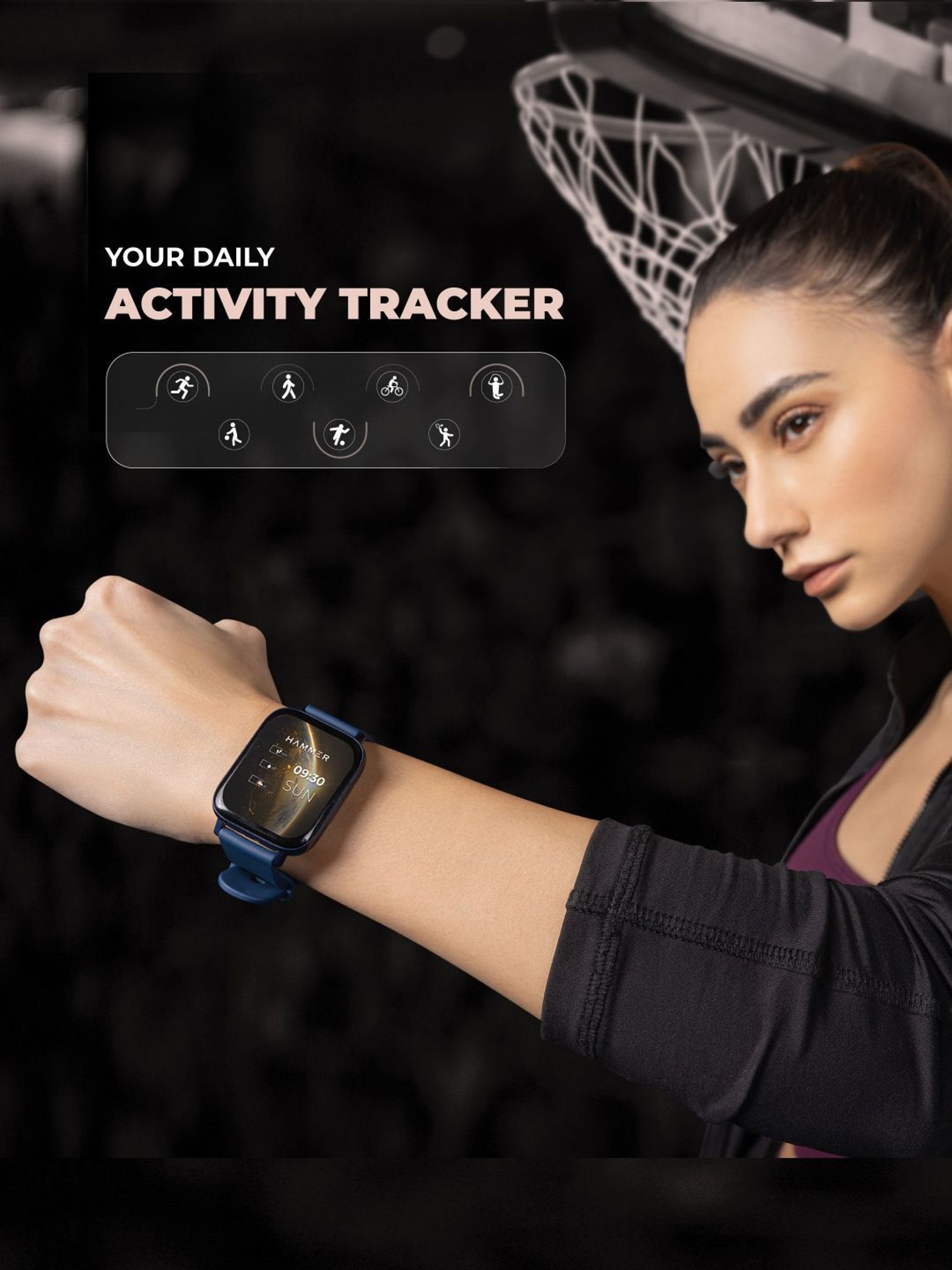 Hammer Pulse 3.0 1.69" Smart Watch with Call Function (Blue)