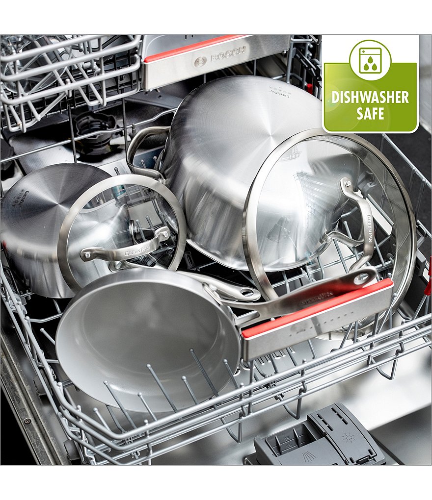 GreenPan Venice Pro Evershine Ceramic Non-Stick 2-Piece Open Fry Pan Set, 10#double; & 12#double;