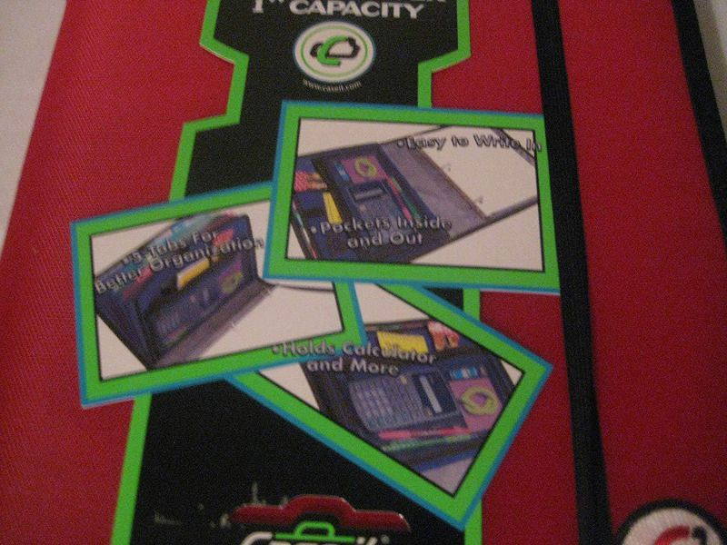 Case-It Slim 3 Ring Binder with Built-in Expandable Tab File, 1" Capacity, Elastic Closing, Assorted Colors