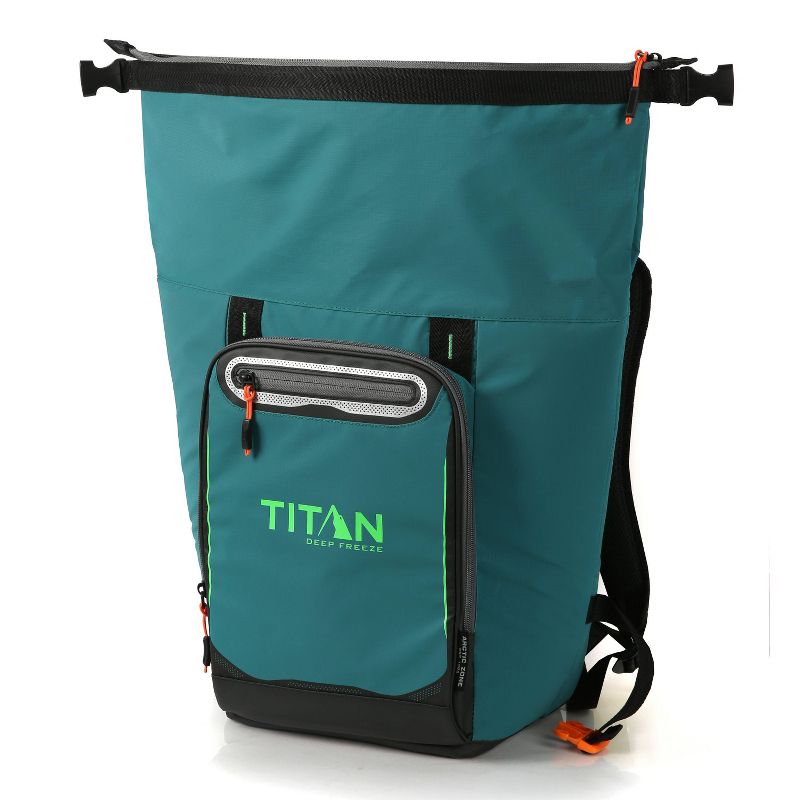 California Innovations Titan Deep Freeze 13qt Rolltop Backpack Cooler - Green