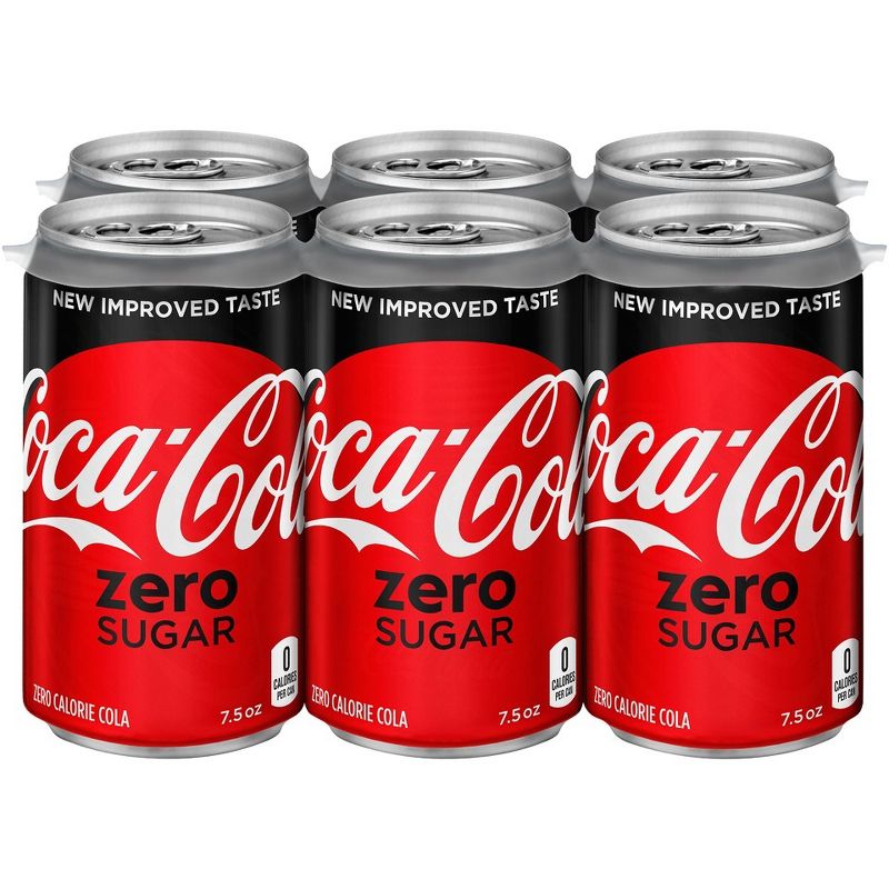 Coca-Cola Zero Sugar - 6pk/7.5 fl oz Mini-Cans