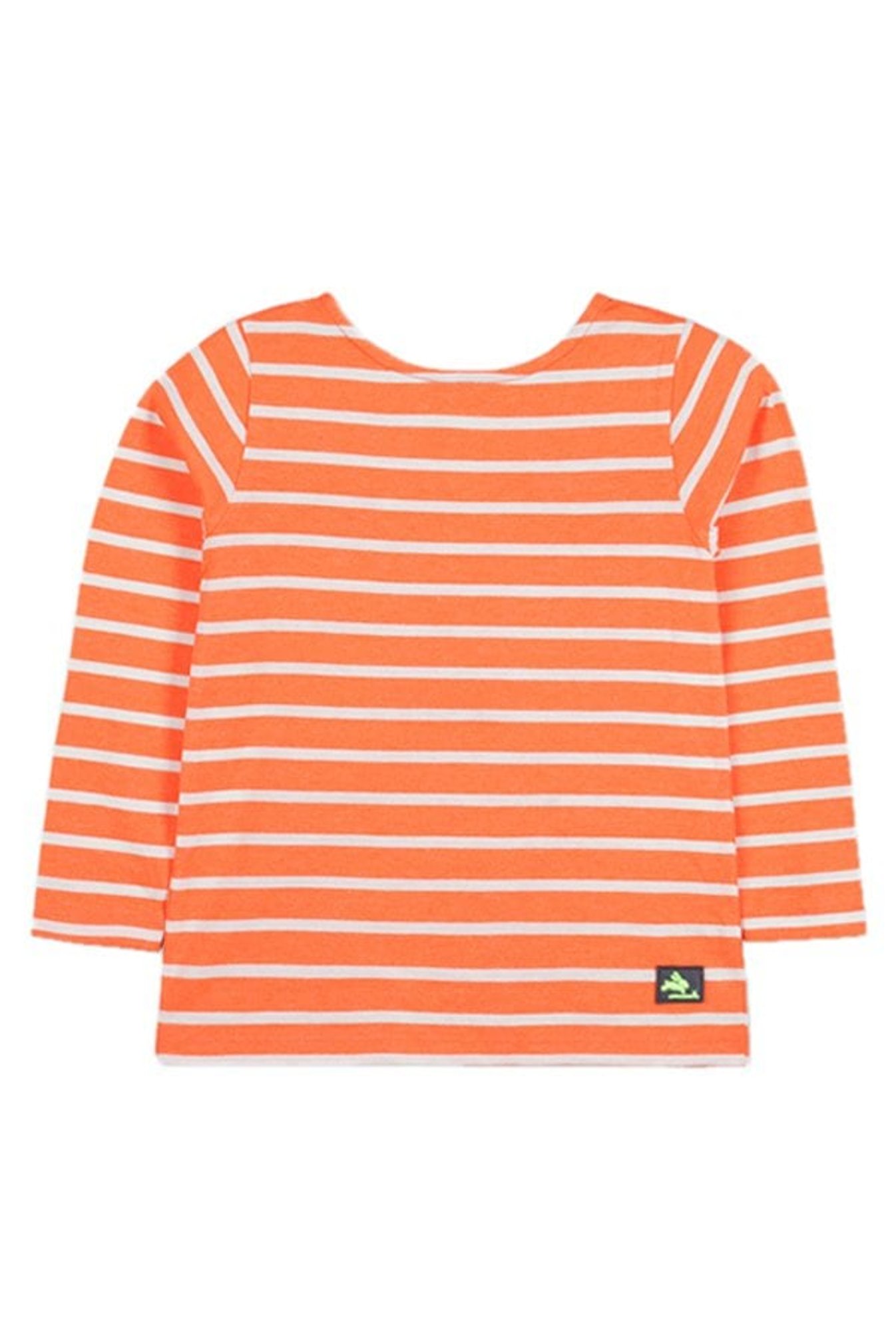 Cherry Crumble by Nitt Hyman Boys Orange Striped T-Shirt
