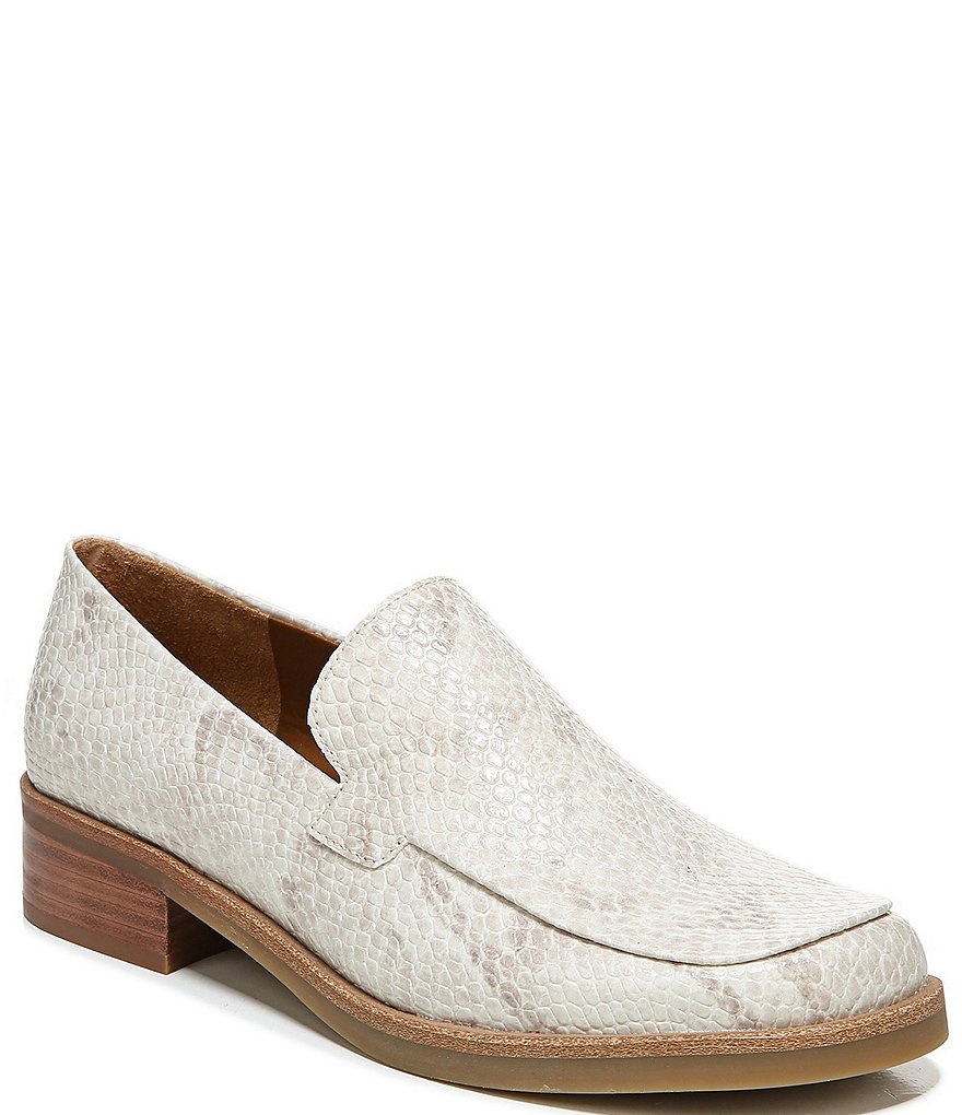 Franco Sarto Bocca Snake Print Loafers