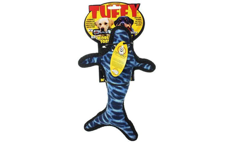 Tuffy Ocean Creature Whale Dog Toy - Blue - L