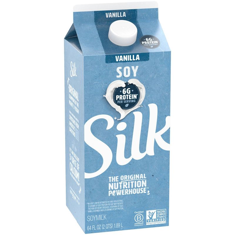 Silk Vanilla Soy Milk - 0.5gal